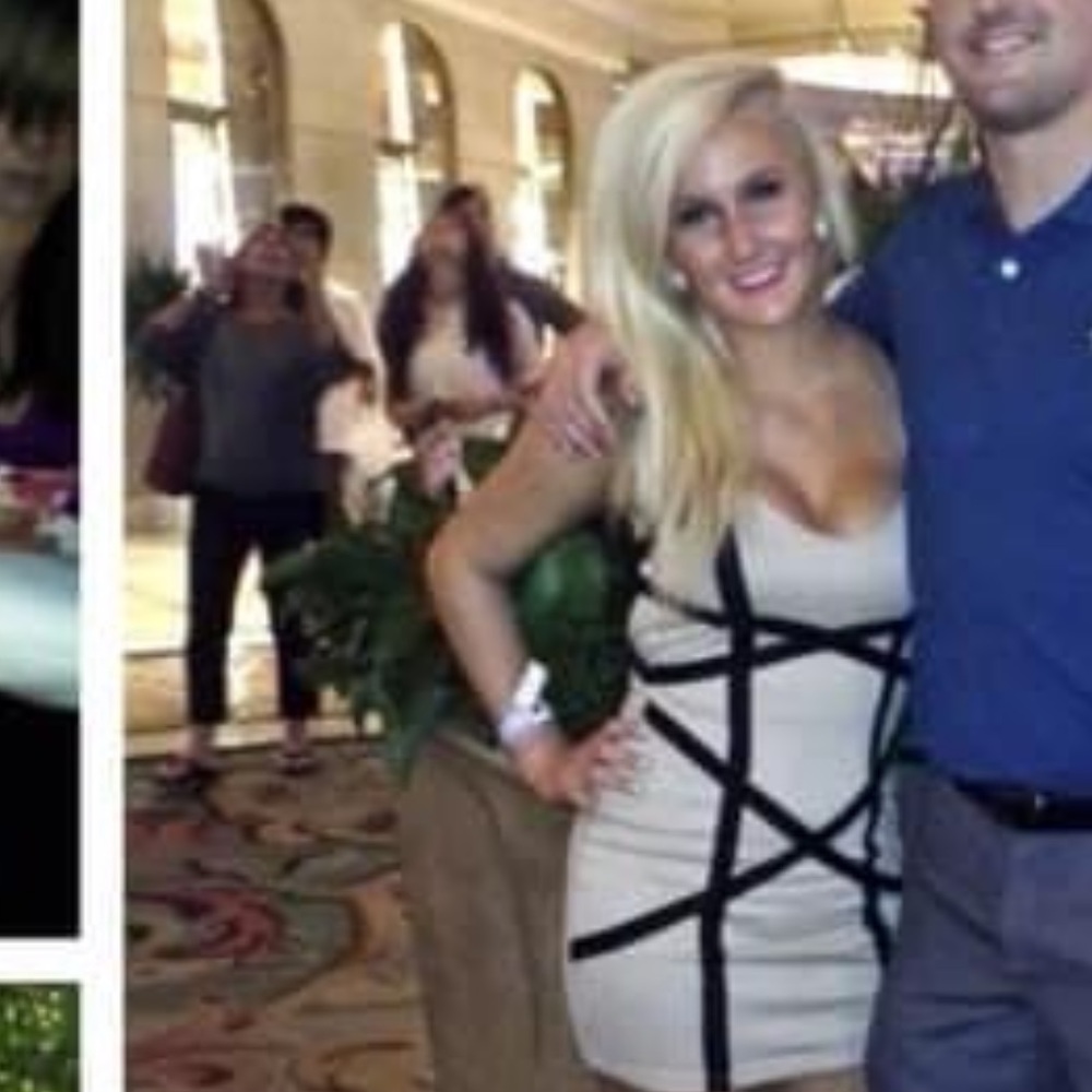 Tan and black dress with open back